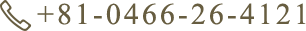 +81-0466-26-4121